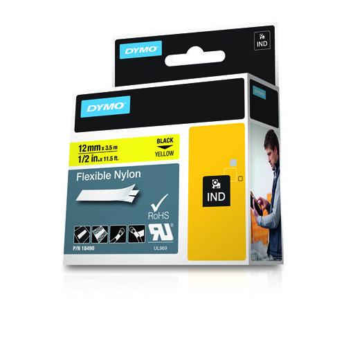 DYMO 18490 labelprinter-tape Zwart op geel - Image 2
