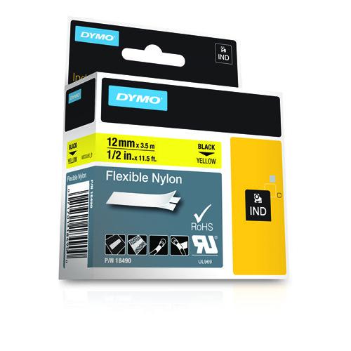 DYMO 18490 labelprinter-tape Zwart op geel - Image 3
