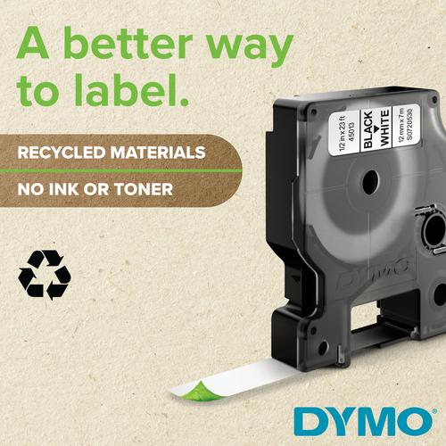 DYMO D1 -Standard Labels - Black on Transparent - 6mm x 7m - Image 5