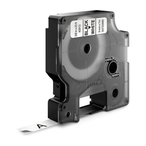 DYMO D1 -Standard Labels - Black on White - 9mm x 7m - Image 1