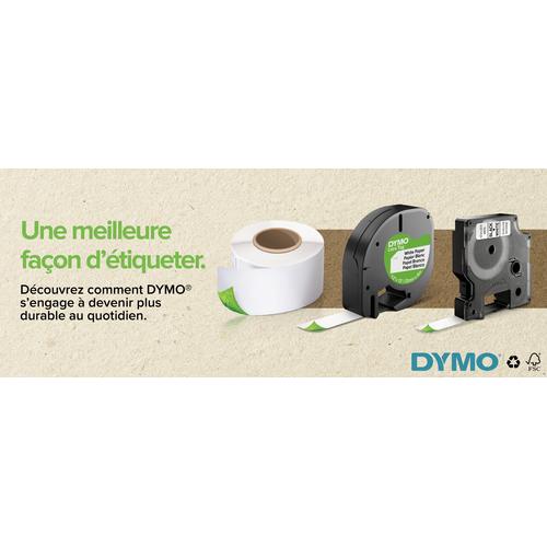 DYMO D1 -Standard Labels - Black on Yellow - 12mm x 7m - Image 8
