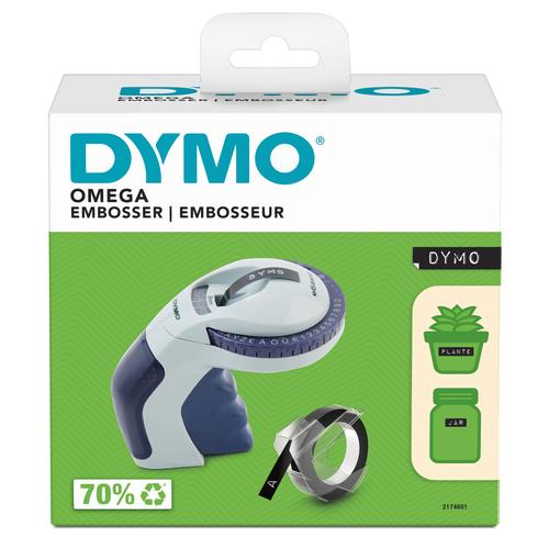 DYMO Omega labelmaker voor reliëfdruk | Kleine Lettertang met draaiklikwiel en ergonomisch ontwerp | Voor thuis, doe-het-zelven en knutselen (£/€, Ä, Ö & Ü) - Image 1