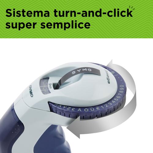 DYMO Omega labelmaker voor reliëfdruk | Kleine Lettertang met draaiklikwiel en ergonomisch ontwerp | Voor thuis, doe-het-zelven en knutselen (£/€, Ä, Ö & Ü) - Image 5
