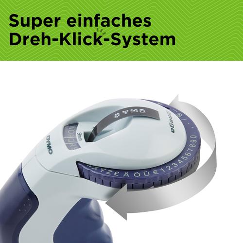 DYMO Omega labelmaker voor reliëfdruk | Kleine Lettertang met draaiklikwiel en ergonomisch ontwerp | Voor thuis, doe-het-zelven en knutselen (£/€, Ä, Ö & Ü) - Image 8