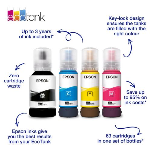 Epson 102 EcoTank Yellow ink bottle - Image 6