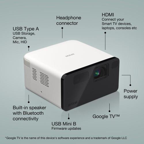 Epson EF-21W Projector met normale projectieafstand 3LCD 1080p (1920x1080) Zwart, Wit - Image 5