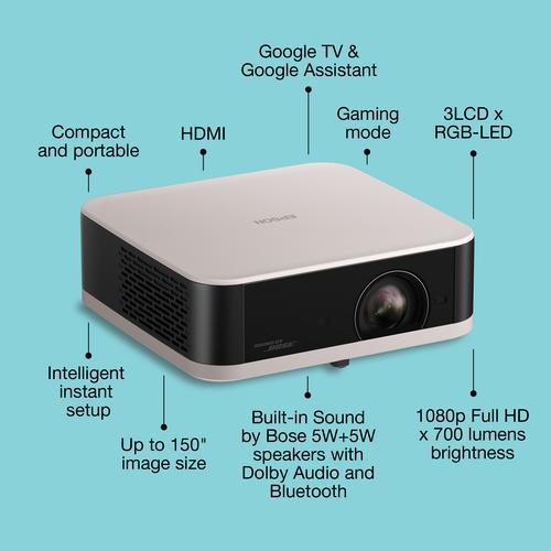 Epson V11HB72240 beamer/projector 700 ANSI lumens 3LCD 1080p (1920x1080) Zwart, Roze - Image 4