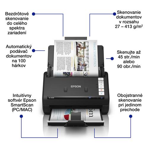 Epson WorkForce ES-550W ADF-scanner 600 x 600 DPI A4 Zwart - Image 7