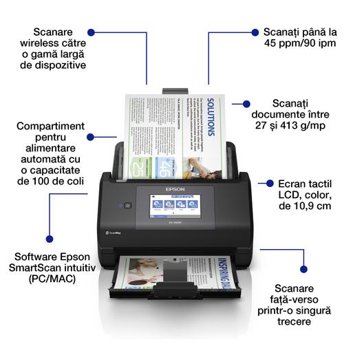 Epson WorkForce ES-590W Paginascanner 600 x 600 DPI A4 Zwart - Image 4