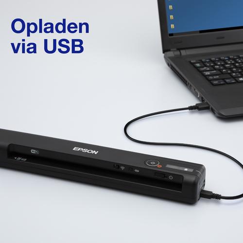 Epson WorkForce ES-60W, snelle draadloze mobiele A4-scanner met Wi-Fi-connectiviteit, ScanSmart-technologie en LCD-scherm - Image 3