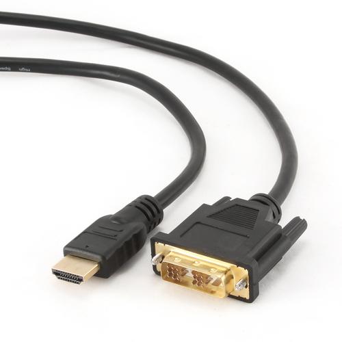 Gembird 1.8m, HDMI/DVI, M/M 1,8 m DVI-D Zwart - Image 2