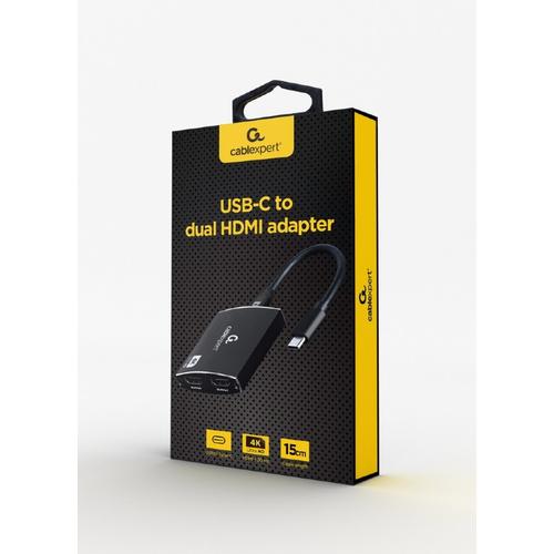 Gembird A-CM-HDMIF2-01 HDMI kabel 0,15 m HDMI Type C (Mini) Zwart - Image 2