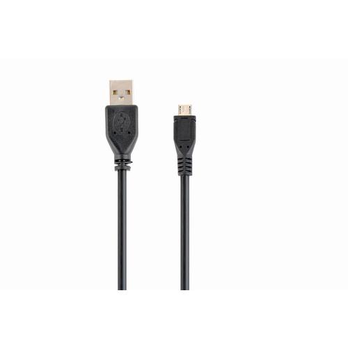 Gembird CCP-MUSB2-AMBM-10 USB-kabel USB 2.0 3 m Micro-USB B USB A Zwart