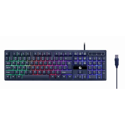 Gembird GGS-UMGL4-02 toetsenbord Inclusief muis Gamen USB QWERTY Amerikaans Engels Zwart - Image 2