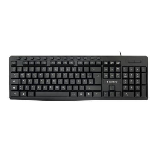 Gembird KB-UM-107-DE toetsenbord Universeel USB QWERTZ Duits Zwart - Image 1