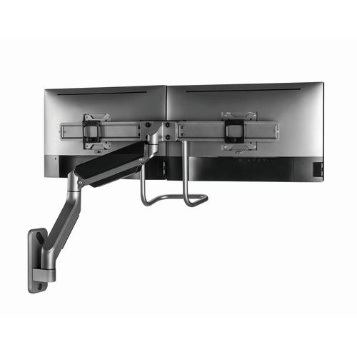 Gembird Laikiklis Adjustable wall 2-display mounting arm 17-32inch iki 8kg - Image 10