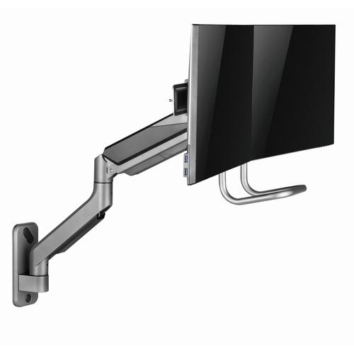 Gembird Laikiklis Adjustable wall 2-display mounting arm 17-32inch iki 8kg - Image 9