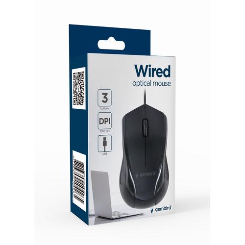 Gembird MUS-3B-02 muis Kantoor Ambidextrous USB Type-A Optisch 1000 DPI - Image 2