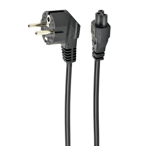 Gembird PC-186-ML12-1M electriciteitssnoer Zwart CEE7/7 C5 stekker