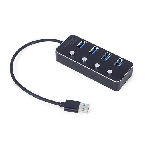 Gembird UHB-U3P4P-01 interface hub USB 3.2 Gen 1 (3.1 Gen 1) Type-A 5000 Mbit/s Zwart - Image 3