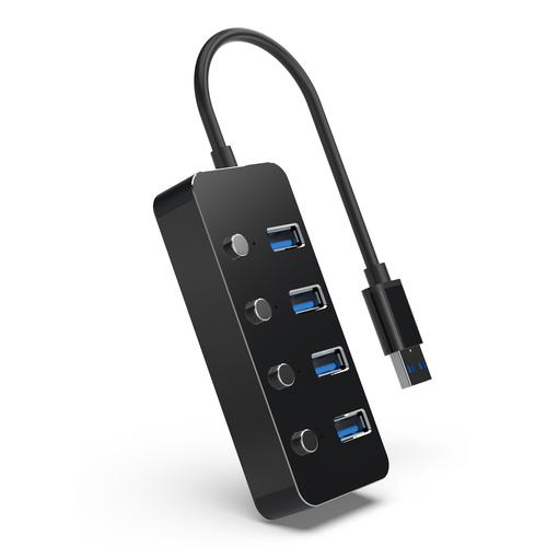 Gembird UHB-U3P4P-01 interface hub USB 3.2 Gen 1 (3.1 Gen 1) Type-A 5000 Mbit/s Zwart - Image 5