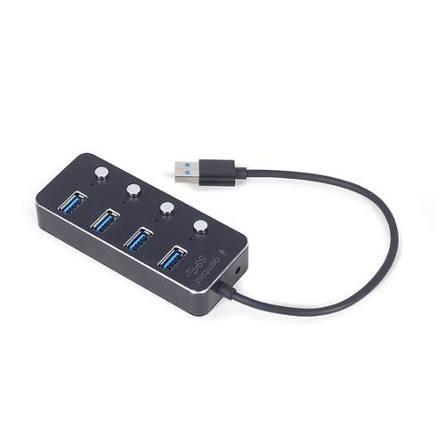 Gembird UHB-U3P4P-01 interface hub USB 3.2 Gen 1 (3.1 Gen 1) Type-A 5000 Mbit/s Zwart - Image 6