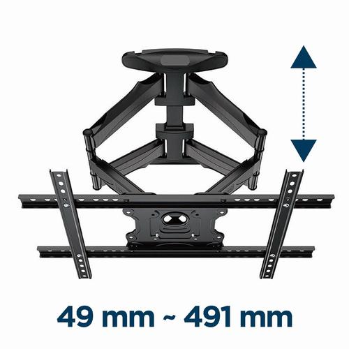 Gembird WM-75ST-01 tv-bevestiging 190,5 cm (75") Zwart - Image 4