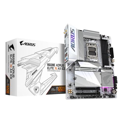 GIGABYTE B650E AORUS ELITE X AX ICE AMD B650 Socket AM5 ATX - Image 1