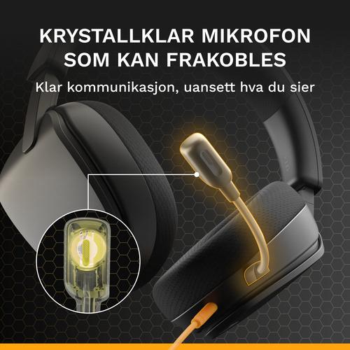 Glorious Gaming Glorious GHS Eternal - Stereo gaming headset voor pc, PS5, PS4, Xbox, Switch - Custom-tuned gekantelde drivers, verstelbare kristalheldere afneembare mic, 3,5 mm - Duurzaam dag/nacht comfort - Zwart - Image 6