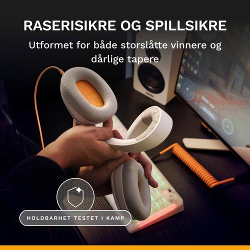 Glorious Gaming Glorious GHS Eternal - Stereo gaming headset voor pc, PS5, PS4, Xbox, Switch - Custom-tuned, gekantelde drivers, verstelbare, kristalheldere, afneembare mic, 3,5 mm - Duurzaam, dag/nacht comfort - Wit - Image 8