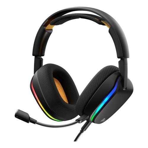 Glorious Gaming Glorious GHS Eternal RGB - Stereo RGB headset voor pc, PS5, PS4, Switch - Custom-tuned, gekantelde drivers, verstelbare, kristalheldere, afneembare mic, USB-C - Duurzaam, dag/nacht comfort - Zwart - Image 1
