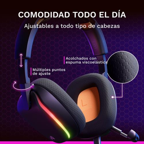 Glorious Gaming Glorious GHS Eternal RGB - Stereo RGB headset voor pc, PS5, PS4, Switch - Custom-tuned, gekantelde drivers, verstelbare, kristalheldere, afneembare mic, USB-C - Duurzaam, dag/nacht comfort - Zwart - Image 10