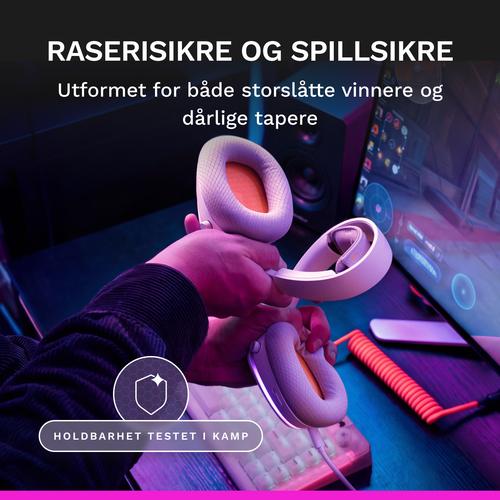 Glorious Gaming Glorious GHS Eternal RGB - Stereo RGB headset voor pc, PS5, PS4, Switch - Custom-tuned, gekantelde drivers, verstelbare, kristalheldere, afneembare mic, USB-C - Duurzaam, dag/nacht comfort - Wit - Image 8