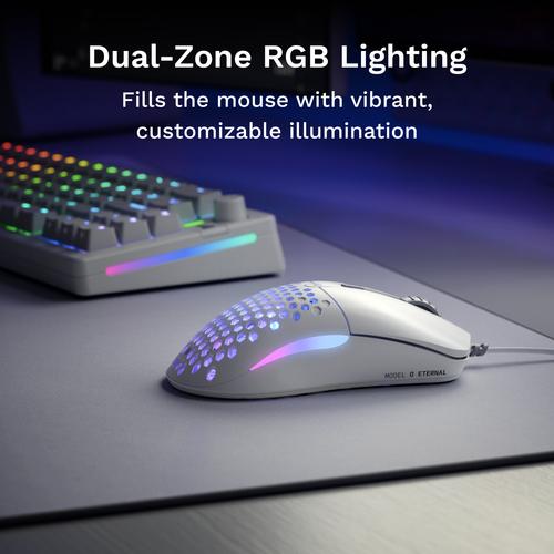Glorious Gaming Glorious Model O Eternal - Ultralichte bedrade RGB-gamemuis - Wit - Image 6