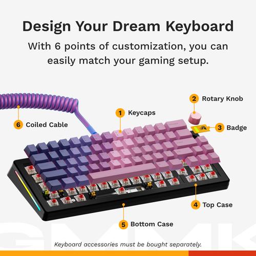 Glorious Gaming GMMK 3 65% Prebuilt toetsenbord Gamen USB QWERTY Amerikaans Engels Zwart - Image 5