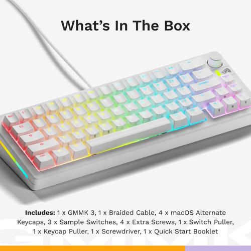 Glorious Gaming GMMK 3 65% Prebuilt toetsenbord Gamen USB QWERTY Amerikaans Engels Wit - Image 7