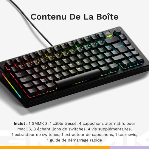 Glorious Gaming GMMK 3 75% Prebuilt toetsenbord Gamen USB AZERTY Frans Zwart - Image 2
