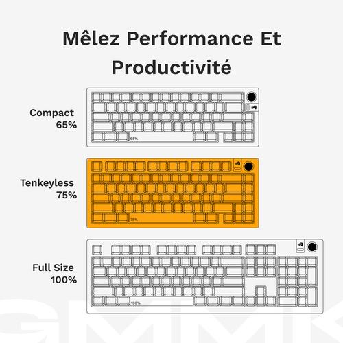 Glorious Gaming GMMK 3 75% Prebuilt toetsenbord Gamen USB AZERTY Frans Zwart - Image 7