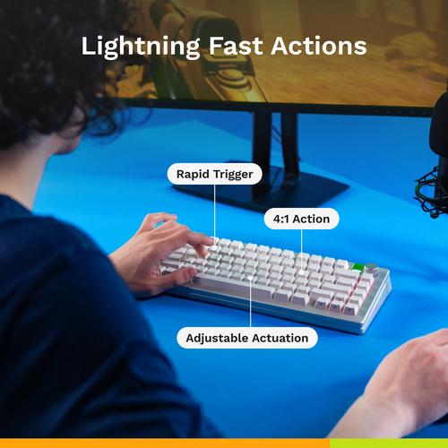 Glorious Gaming GMMK 3 HE 65% Prebuilt toetsenbord Gamen USB AZERTY Frans Zwart - Image 6