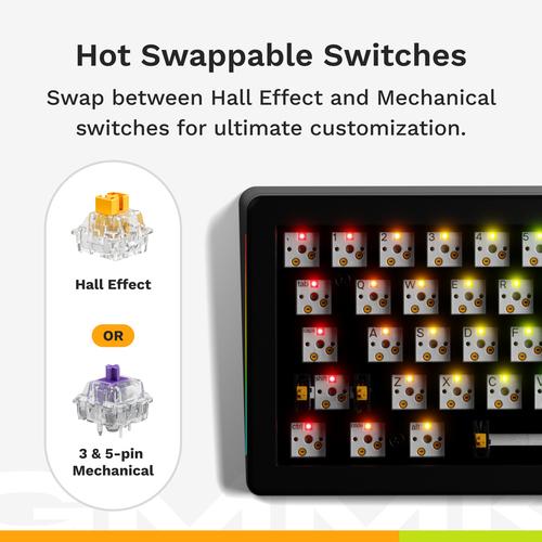 Glorious Gaming GMMK 3 HE 65% Prebuilt toetsenbord Gamen USB AZERTY Frans Zwart - Image 9