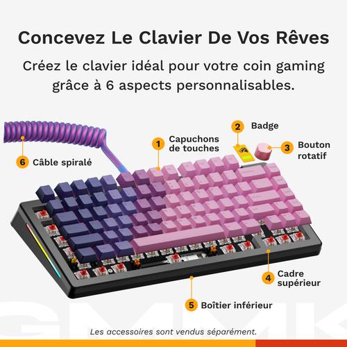 Glorious Gaming GMMK 3 PRO 75% Prebuilt toetsenbord Gamen USB + RF Wireless + Bluetooth QWERTY Amerikaans Engels Zwart - Image 7