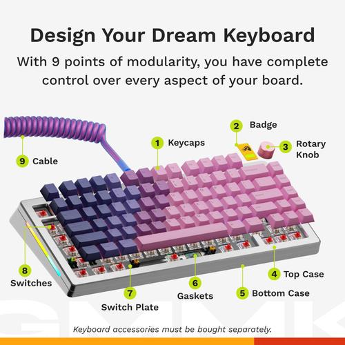 Glorious Gaming GMMK 3 PRO HE 75% Prebuilt toetsenbord Gamen USB QWERTY Amerikaans Engels Zilver - Image 9