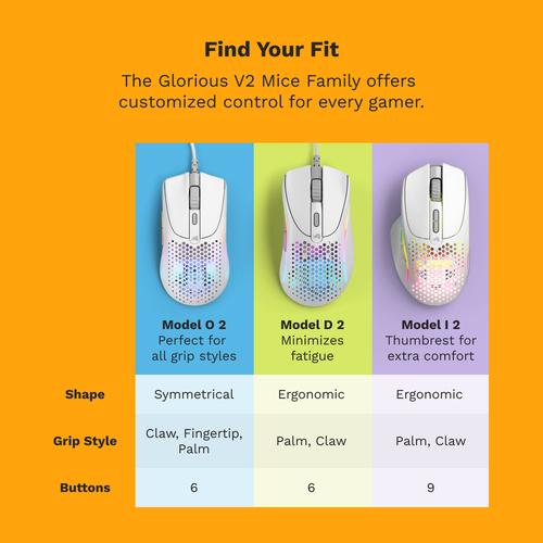 Glorious Gaming Model D 2 Wired muis Gamen Rechtshandig USB Type-A Optisch 26000 DPI - Image 8