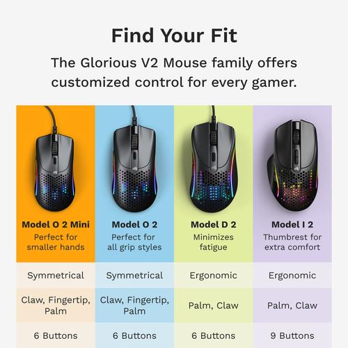 Glorious Gaming Model O 2 Mini muis Gamen Rechtshandig USB Type-A Optisch 26000 DPI - Image 10