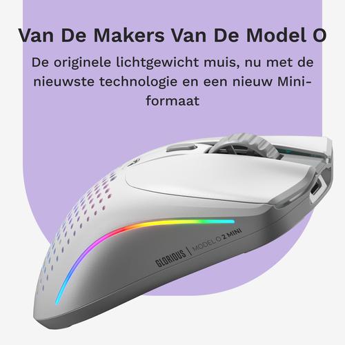 Glorious Gaming Model O 2 Mini Wireless muis Gamen Rechtshandig RF-draadloos + Bluetooth Optisch 26000 DPI - Image 9