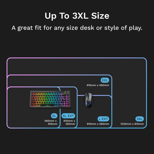 Glorious Gaming Mouse Pad GMP 2 GLED - XL verlengd - Image 4