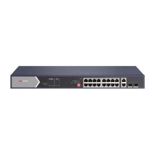 Hikvision DS-3E0520HP-E netwerk-switch Unmanaged Gigabit Ethernet (10/100/1000) Power over Ethernet (PoE) Blauw - Image 1
