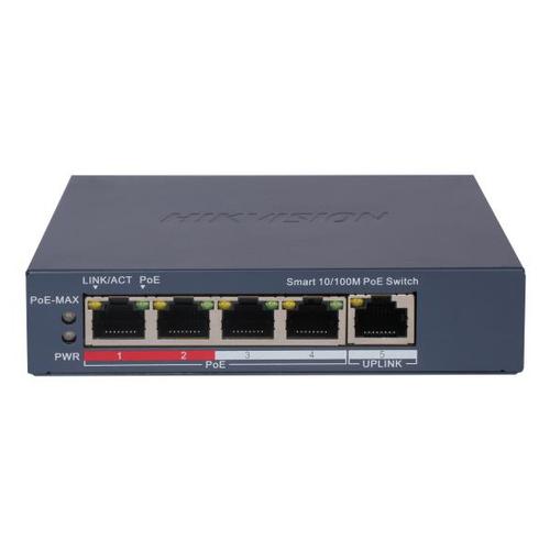 Hikvision DS-3E1105P-EI netwerk-switch Managed Fast Ethernet (10/100) Power over Ethernet (PoE) Blauw - Image 2