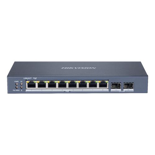 Hikvision DS-3E1510P-EI netwerk-switch Managed Gigabit Ethernet (10/100/1000) Power over Ethernet (PoE) Grijs - Image 1