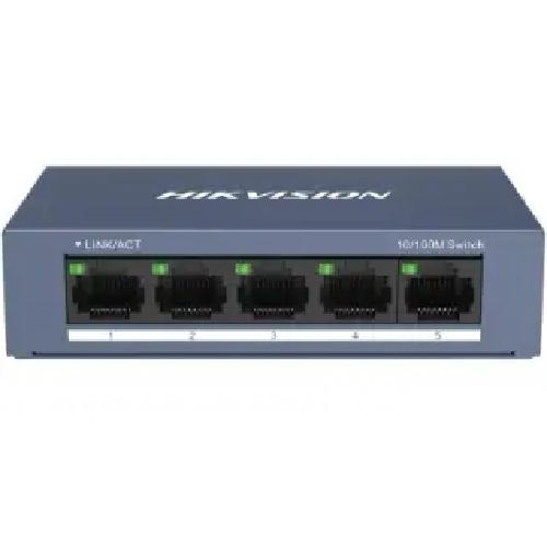 Hikvision Pro Series DS-3E0105-O netwerk-switch Unmanaged Fast Ethernet (10/100) Grijs - Image 1
